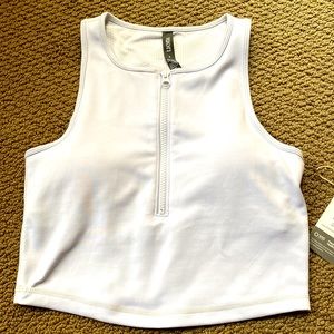 Vuori - White Granite Zip Tank - Women’s Small